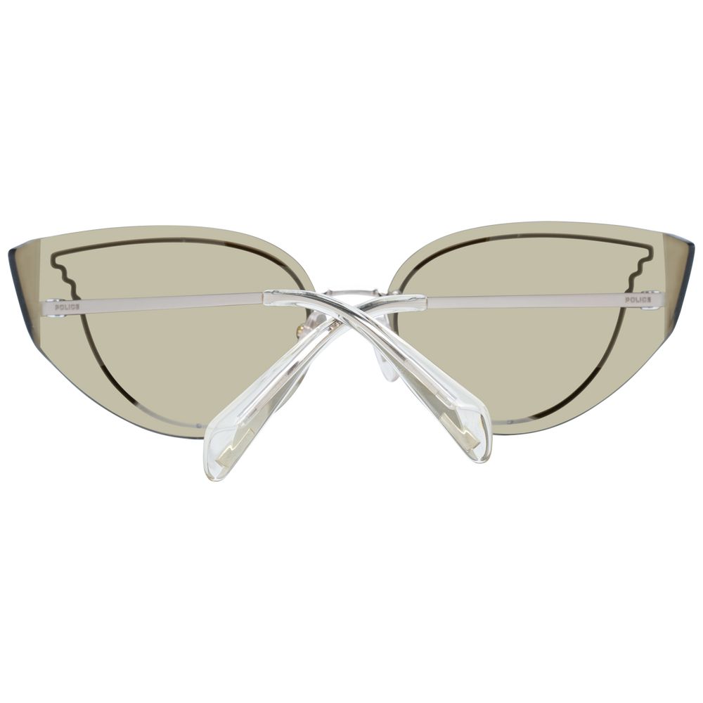 Police Gold Metal & Plastic Women's Sunglasses