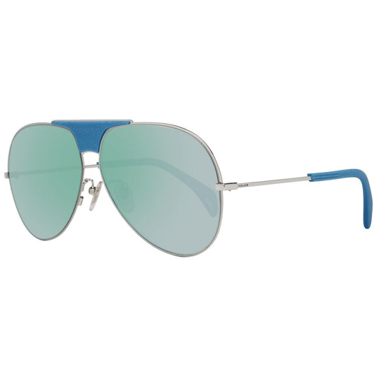Police Blue Plastic Women's Sunglasses