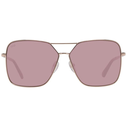 Web Rose Gold Metal Women's Sunglasses