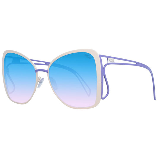 Emilio Pucci Cream Metal Women's Sunglasses