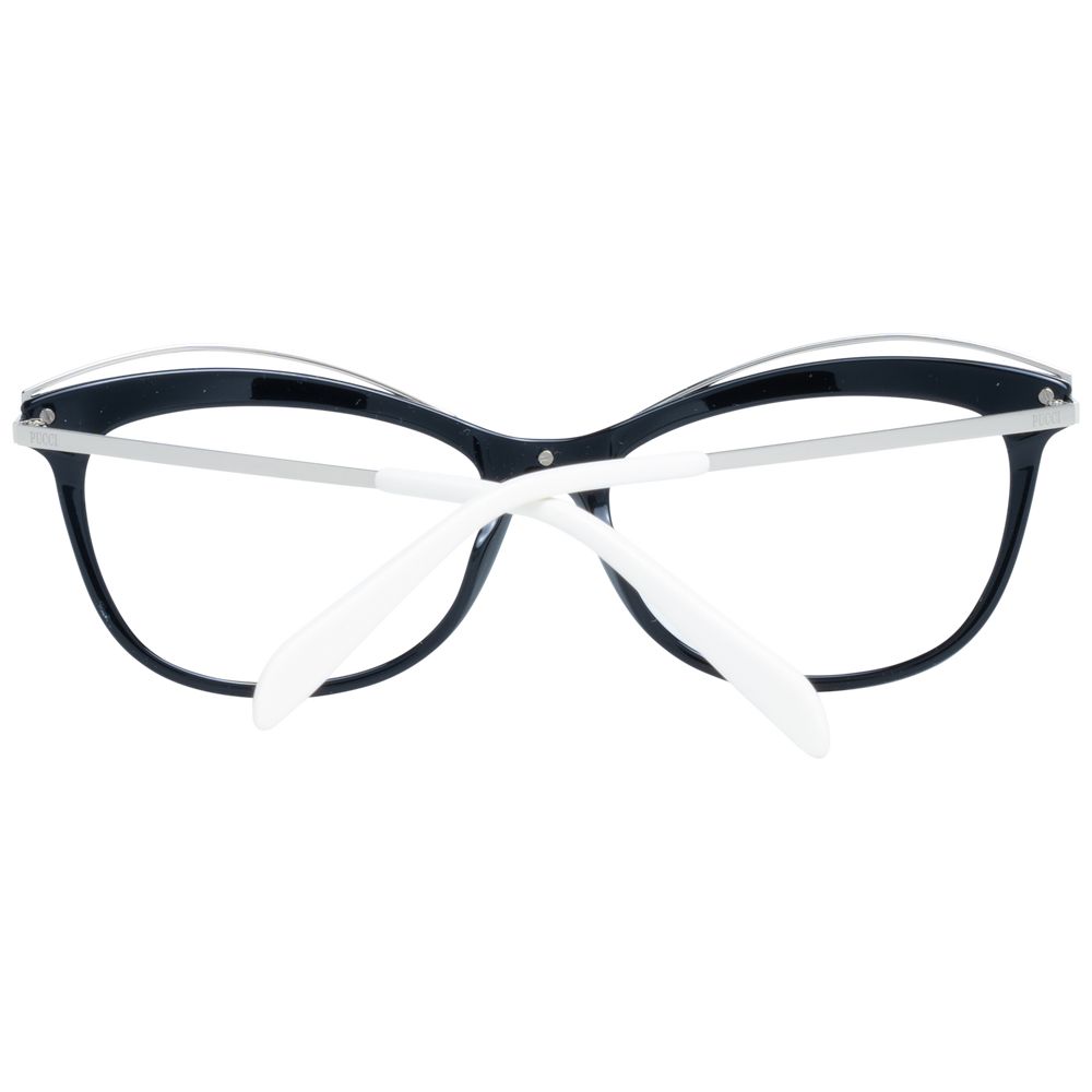 Emilio Pucci Black Metal & Plastic Glasses Women's (Frames)