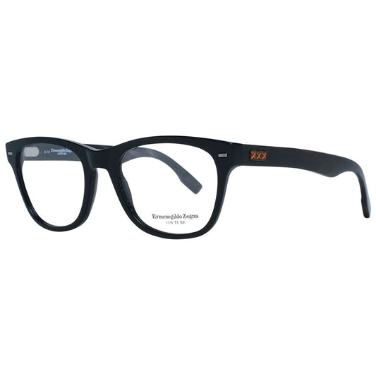 Ermenegildo Zegna Black Plastic Glasses Men's (Frames)