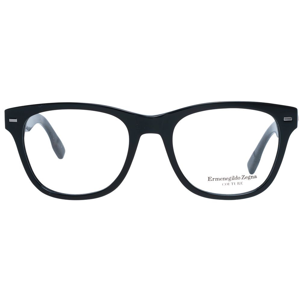Ermenegildo Zegna Black Plastic Glasses Men's (Frames)
