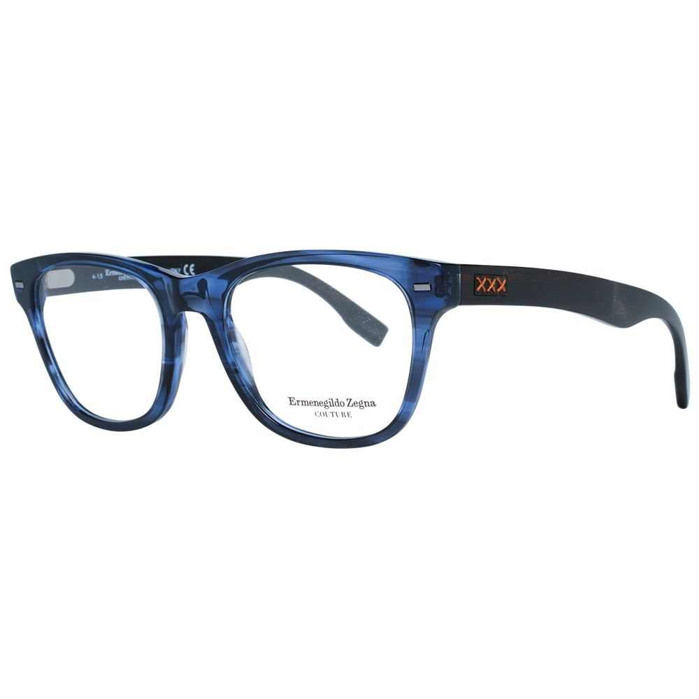 Ermenegildo Zegna Blue Plastic Glasses Men's (Frames)