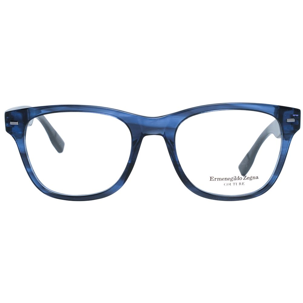Ermenegildo Zegna Blue Plastic Glasses Men's (Frames)