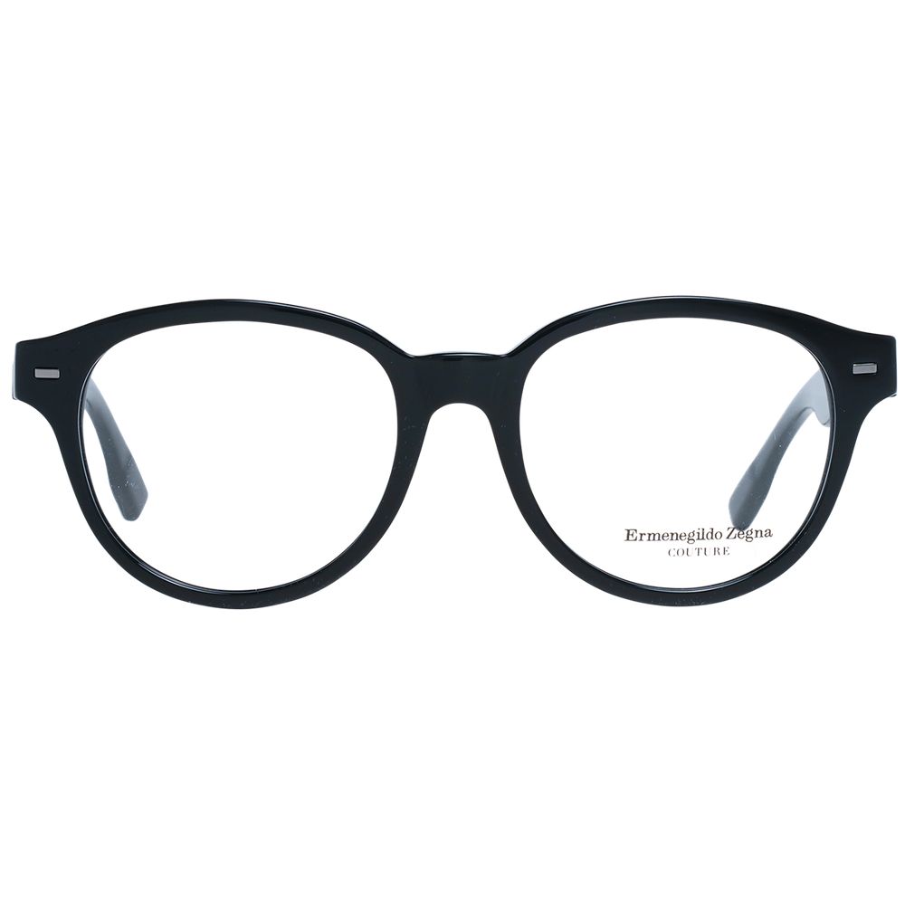 Ermenegildo Zegna Black Plastic Glasses Men's (Frames)