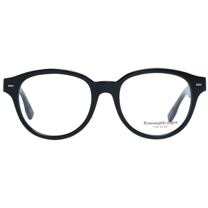 Ermenegildo Zegna Black Plastic Glasses Men's (Frames)