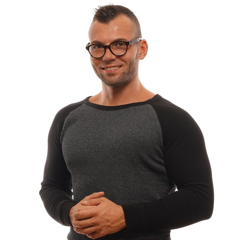 Ermenegildo Zegna Brown Plastic Glasses Men's (Frames)