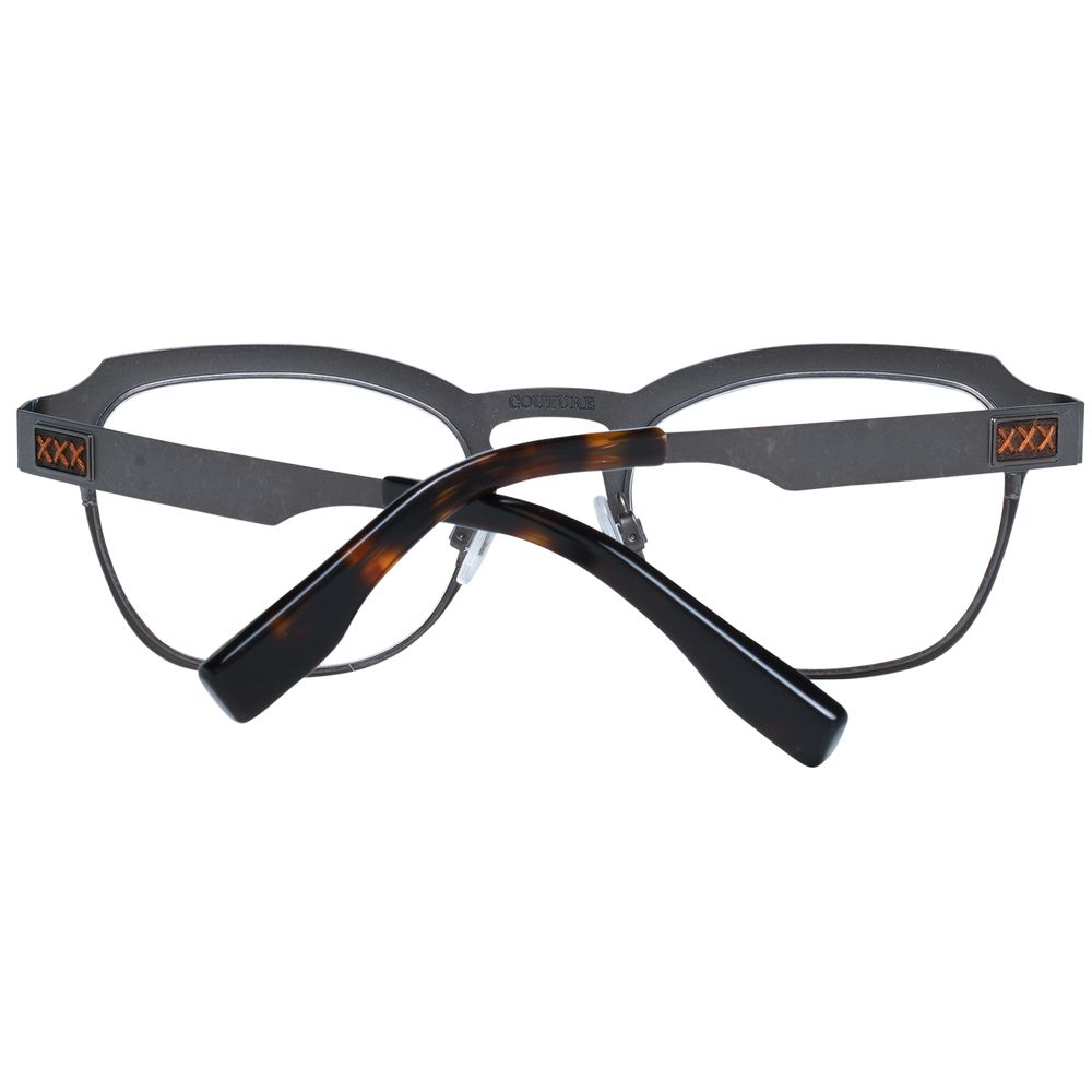 Ermenegildo Zegna Gray Titanium Glasses Men's (Frames)