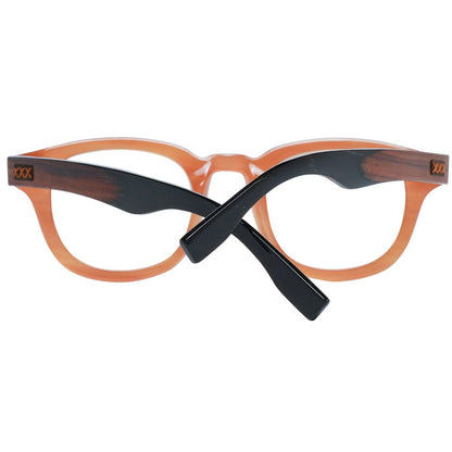 Ermenegildo Zegna Brown Plastic Glasses Men's (Frames)