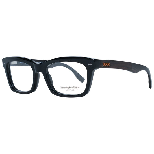Ermenegildo Zegna Black Plastic Glasses Men's (Frames)
