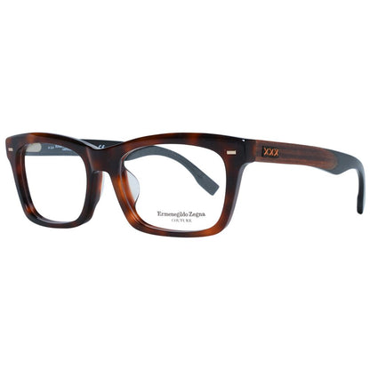 Ermenegildo Zegna Brown Acetate, Wood & Horn Glasses Men's (Frames)