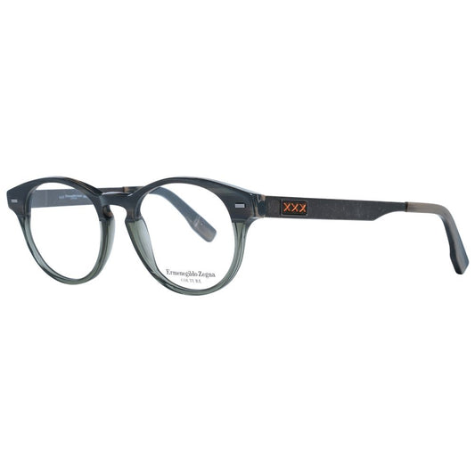 Ermenegildo Zegna Gray Plastic Glasses Men's (Frames)
