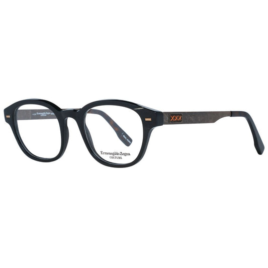 Ermenegildo Zegna Black Horn Glasses Men's (Frames)