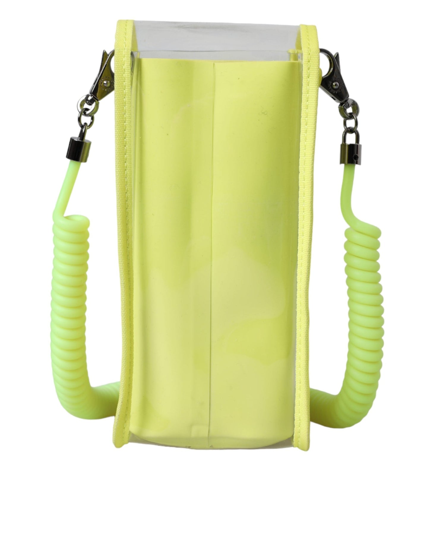 Dolce & Gabbana Yellow Green Plastic DG Logo Neck Strap Cardholder Women's Wallet