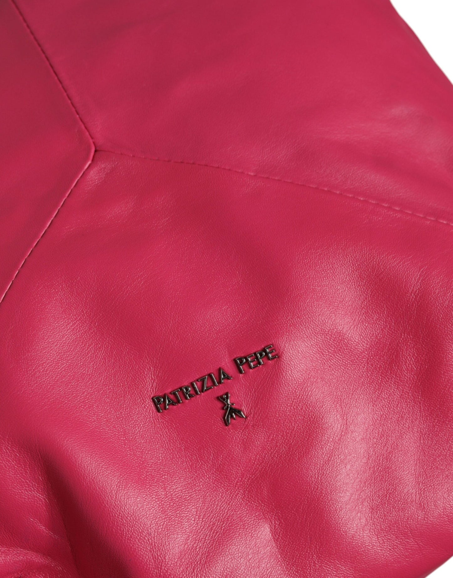 Patrizia Pepe Fuchsia Pink Leather Shoulder Purse Tote Women's Bag (Pre-Owned)