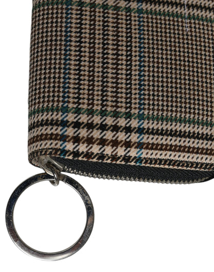 MM6 Maison Margiela Multicolor Houndstooth Continental Zip Around Clutch Women's Wallet (Pre-Owned)