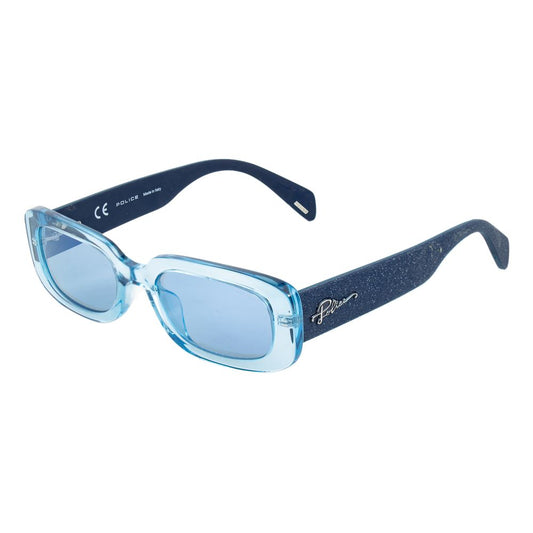 Police Blue Acetate Women's Sunglasses