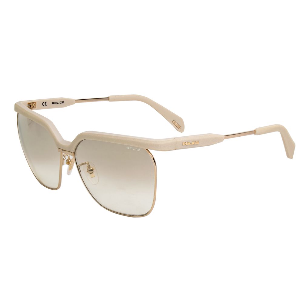 Police Beige Metal Women's Sunglasses