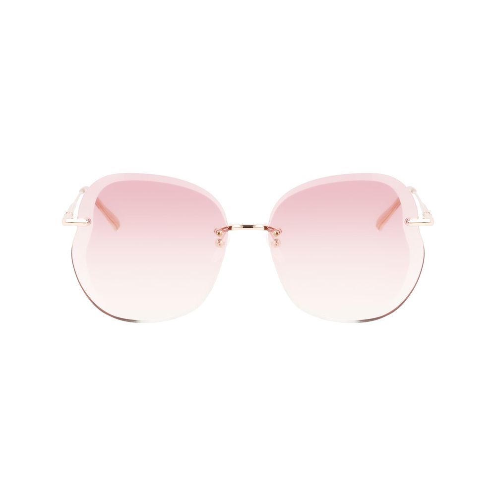 Longchamp Rose Gold Metal Women's Sunglasses