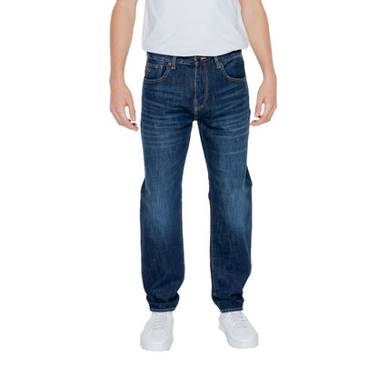 Armani Exchange Blue Cotton Skinny Men's Jeans
