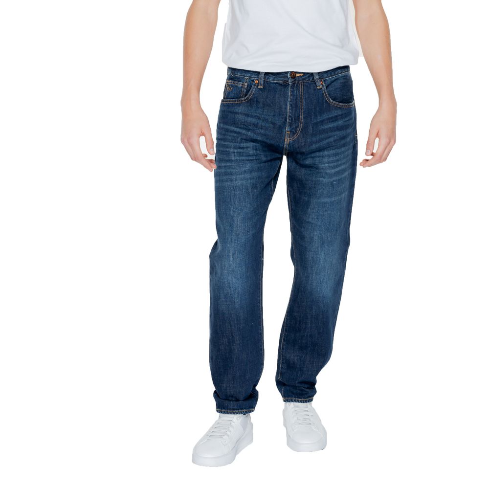 Armani Exchange Blue Cotton Skinny Men's Jeans