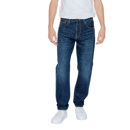 Armani Exchange Blue Cotton Skinny Men's Jeans
