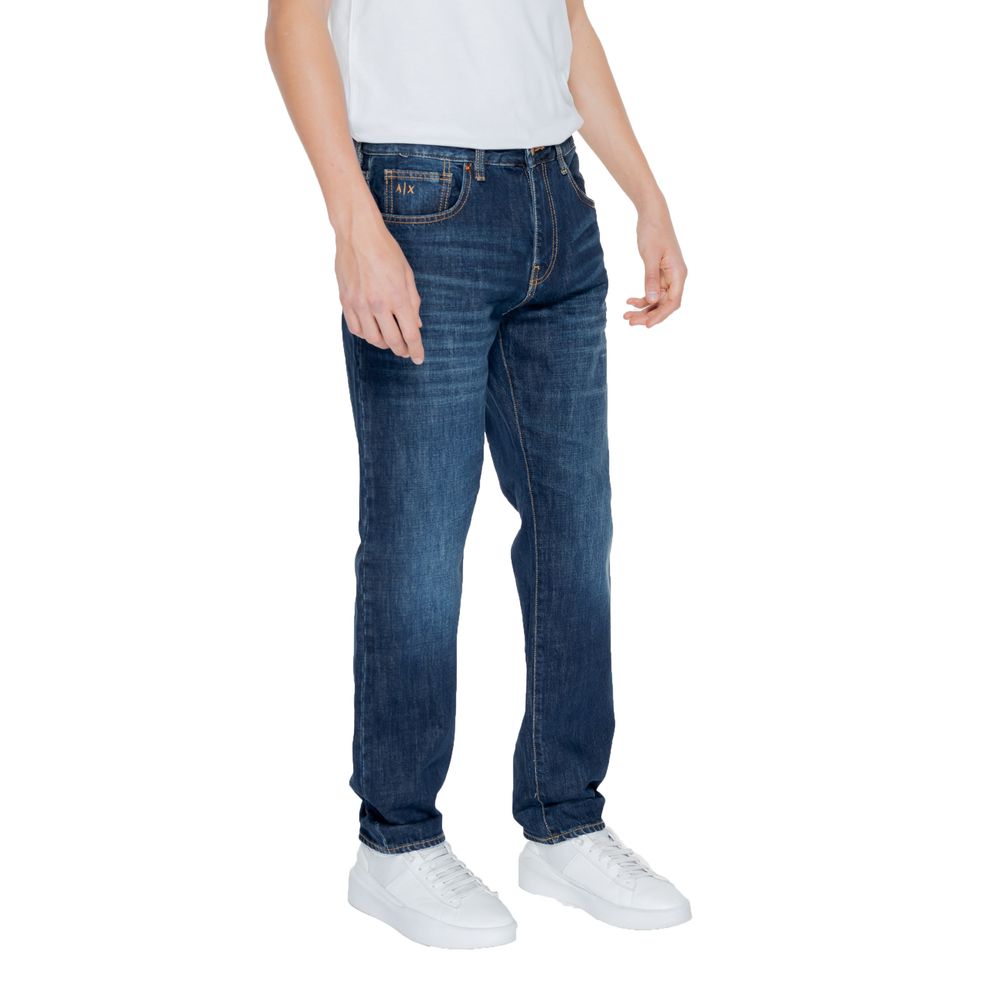 Armani Exchange Blue Cotton Skinny Men's Jeans