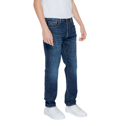 Armani Exchange Blue Cotton Skinny Men's Jeans