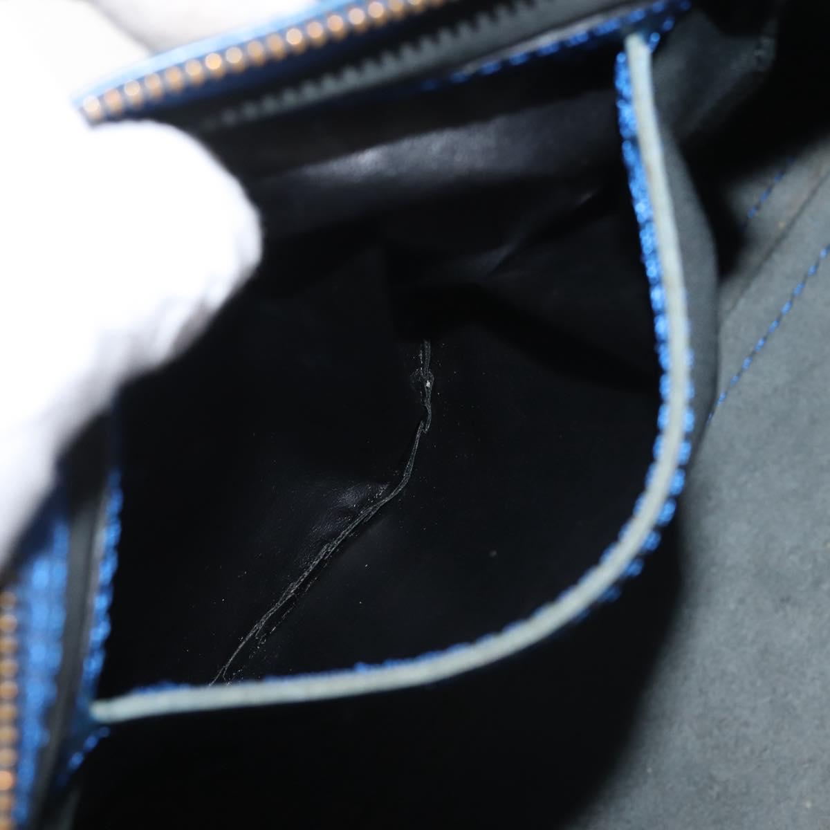 Louis Vuitton Speedy Mini Hl Handbag Damier Blue Leather Handbag (Pre-Owned)