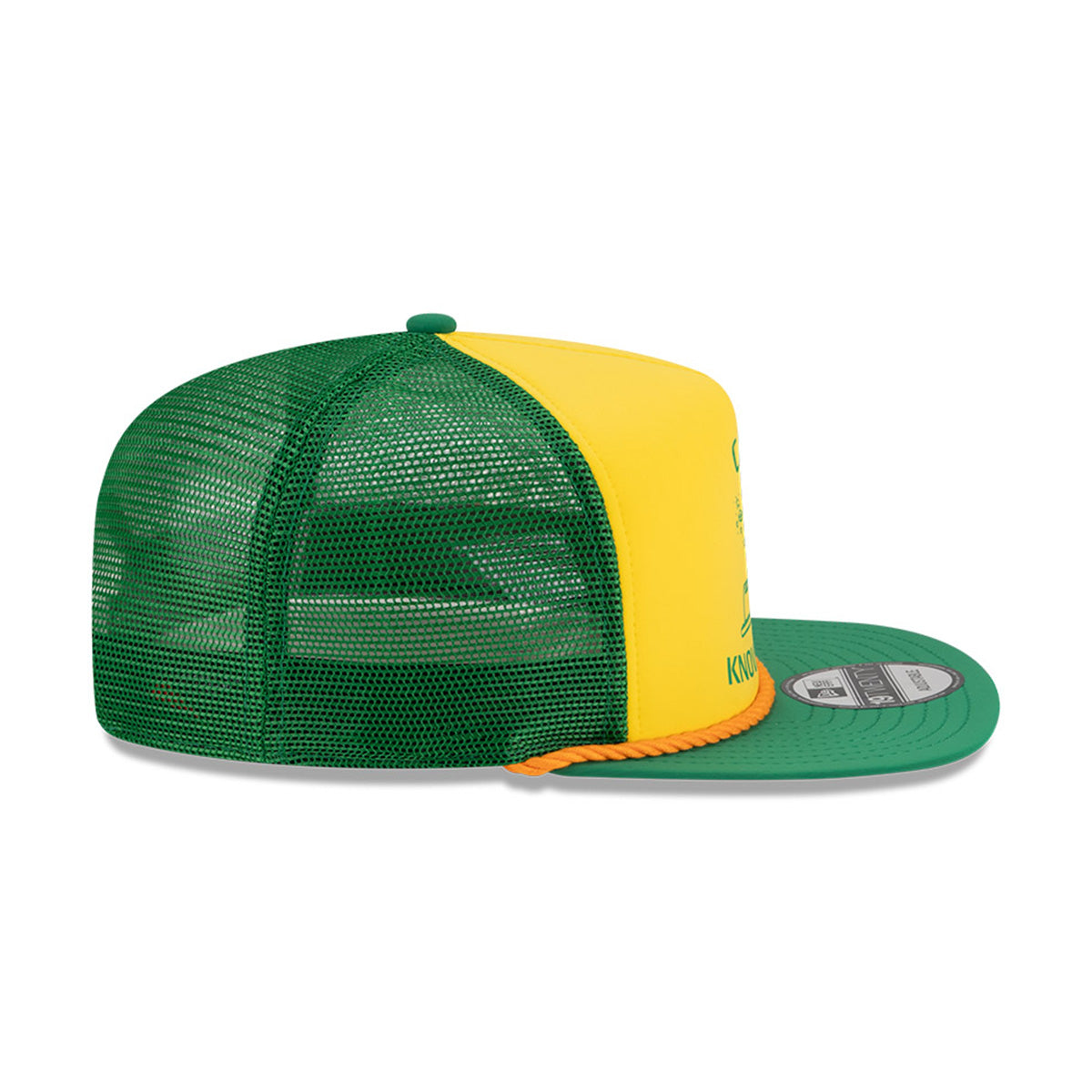+ Stranger Things Camp Know Where 19TWENTY Trucker Cap 'Yellow Green'