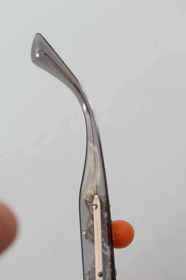 Dolce & Gabbana DG4283B Acetate Crystals Orange Applique Women's Sunglasses (Pre-Owned)