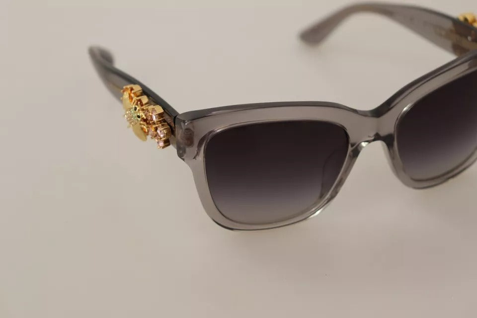 Dolce & Gabbana DG 4247-B-F Clear Embellished Crystal Acetate Women's Sunglasses (Pre-Owned)
