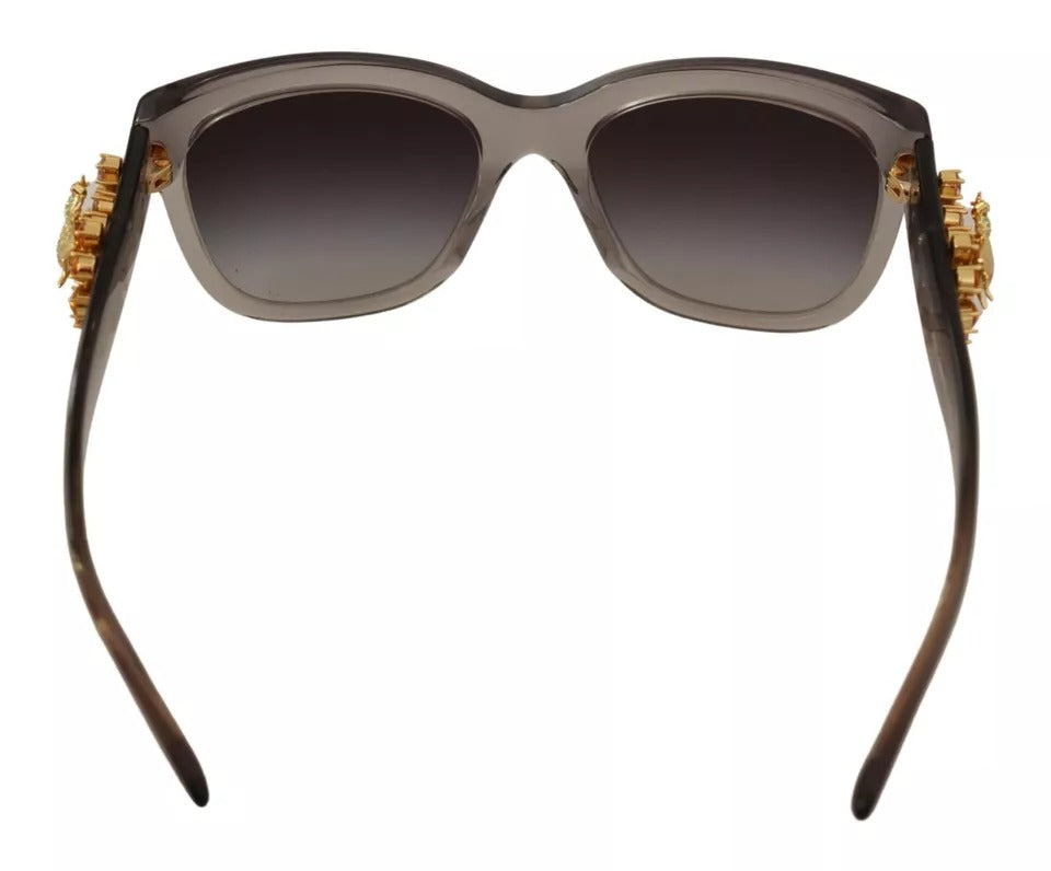 Dolce & Gabbana DG 4247-B-F Clear Embellished Crystal Acetate Women's Sunglasses (Pre-Owned)