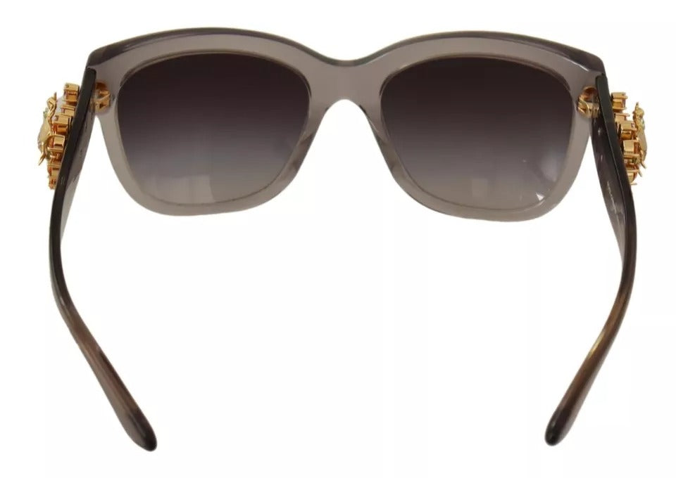 Dolce & Gabbana DG 4247-B-F Clear Embellished Crystal Acetate Women's Sunglasses (Pre-Owned)
