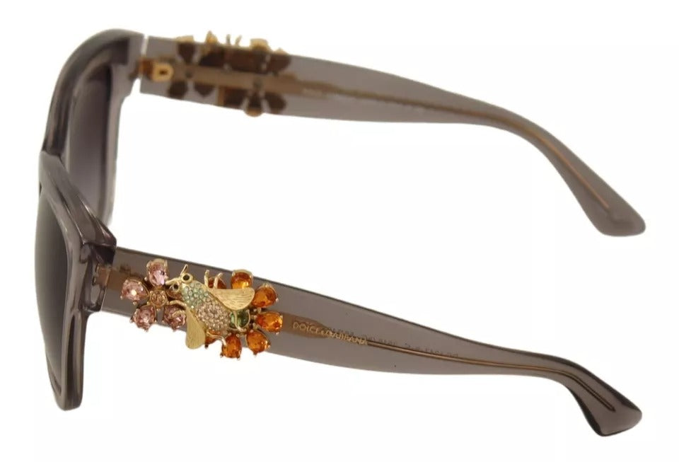 Dolce & Gabbana DG 4247-B-F Clear Embellished Crystal Acetate Women's Sunglasses (Pre-Owned)