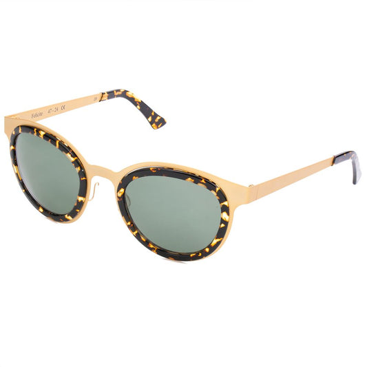 LGR Gold Stainless Steel Women's Sunglasses