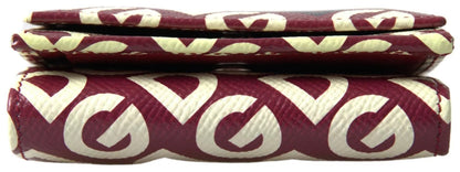 Dolce & Gabbana Multicolor DG Logo Mania French Flap Leather Women's Wallet (Pre-Owned)