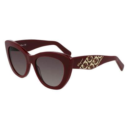 Salvatore Ferragamo Bordeaux Acetate Women's Sunglasses