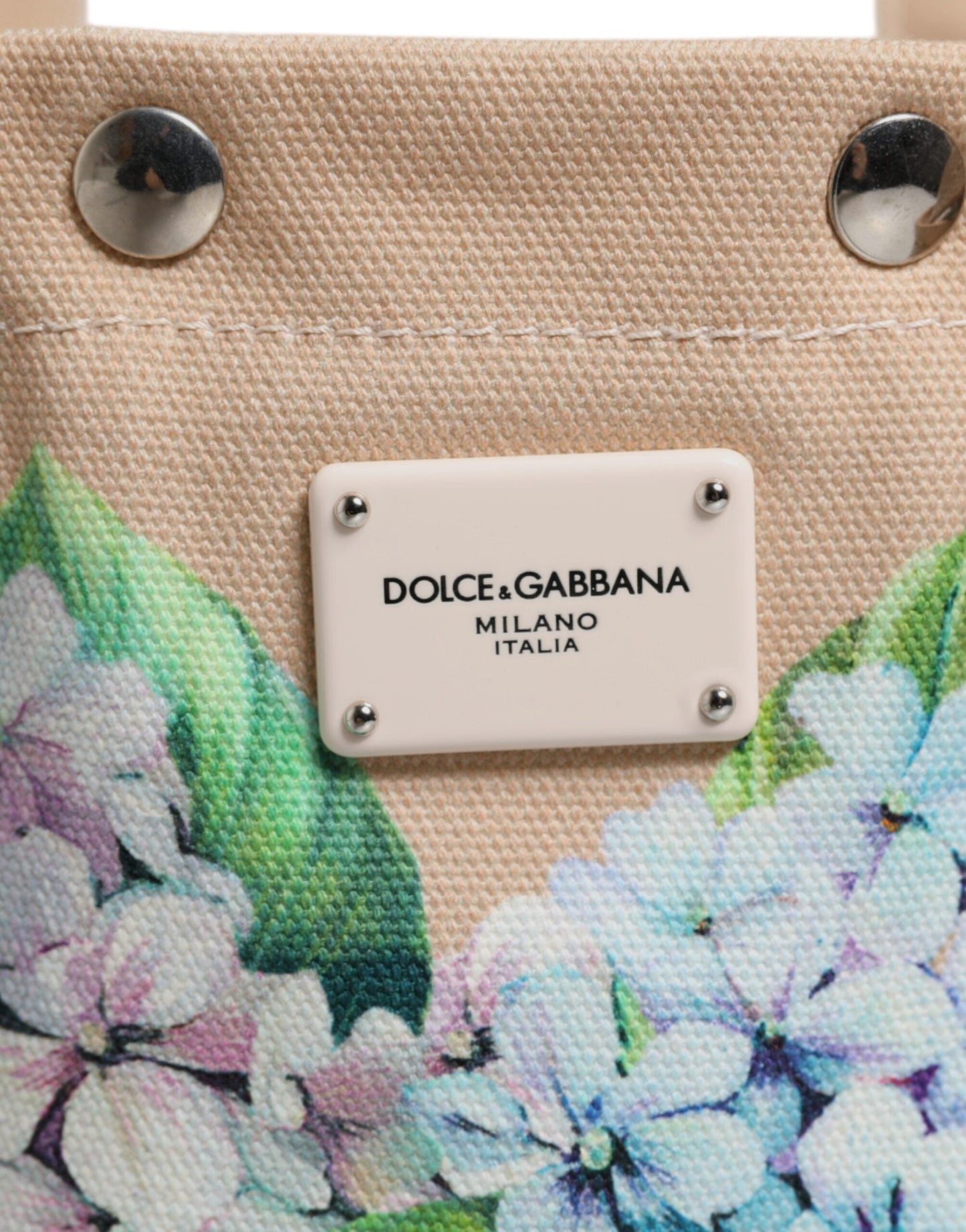 Dolce & Gabbana Multicolor Floral Canvas TANIA Top Handle Tote Borse Women's Bag (Pre-Owned)