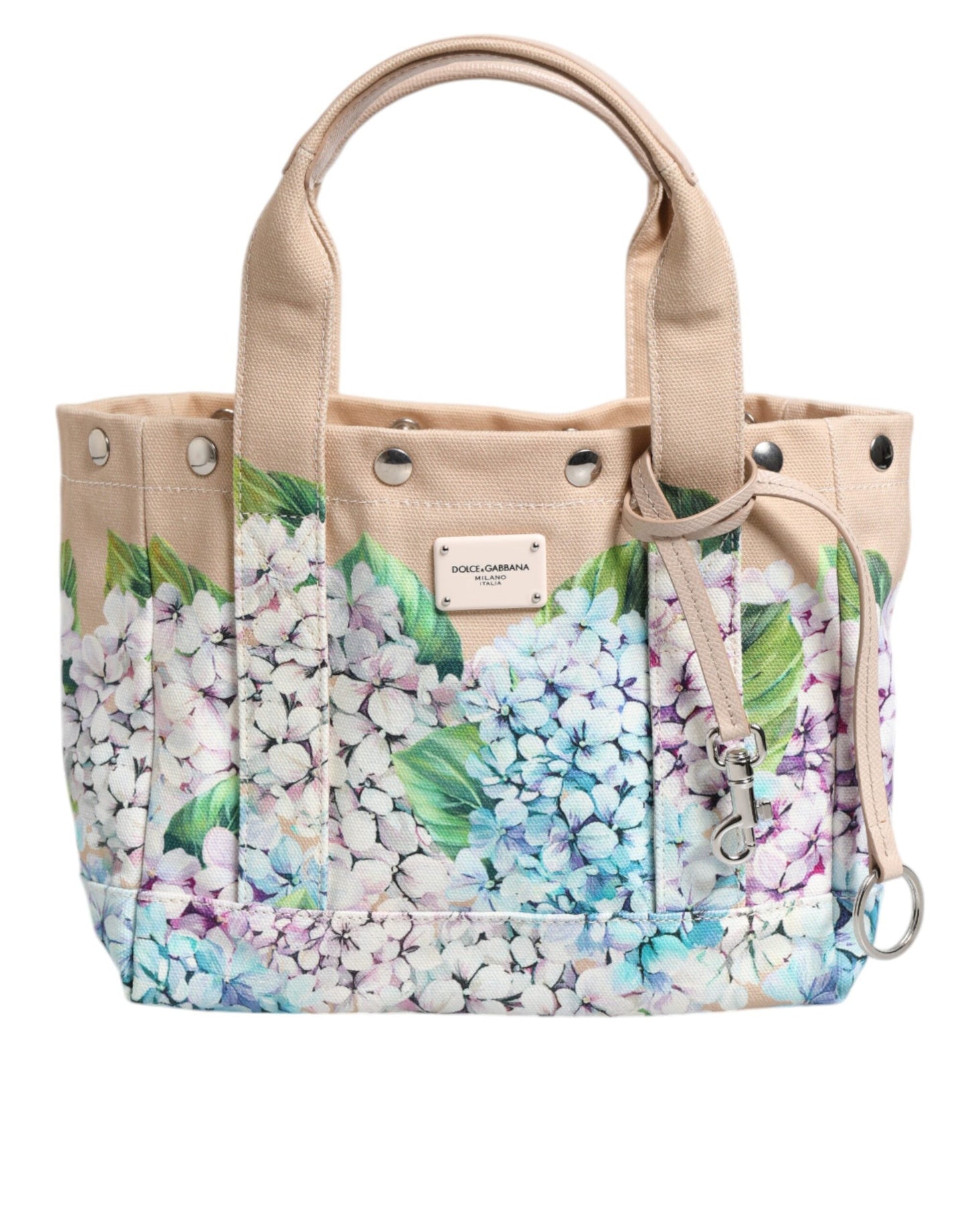 Dolce & Gabbana Multicolor Floral Canvas TANIA Top Handle Tote Women's Bag (Pre-Owned)
