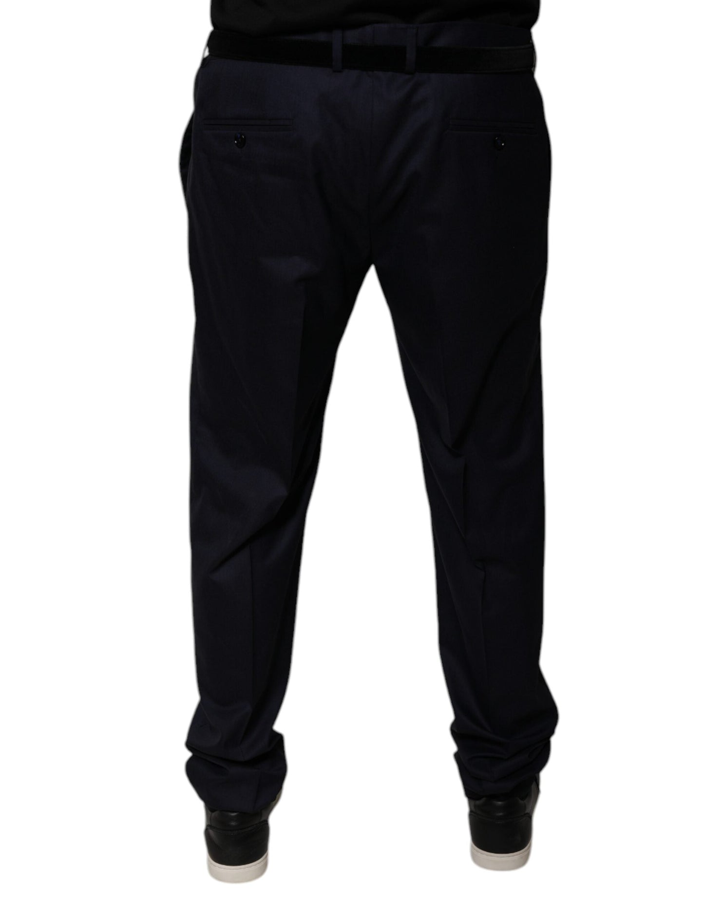 Dolce & Gabbana Dark Blue Tapered Formal Dress Men's Pants (Pre-Owned)