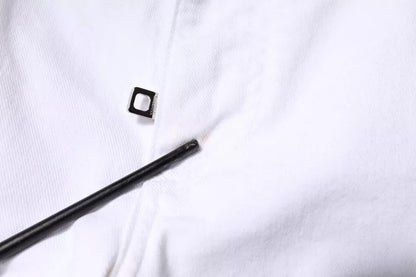 Dolce & Gabbana Black White Logo Cotton Skinny Denim Men's Jeans (Pre-Owned)