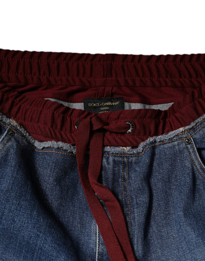 Dolce & Gabbana Blue Cotton Stretch Straight Denim Men's Jeans (Pre-Owned)