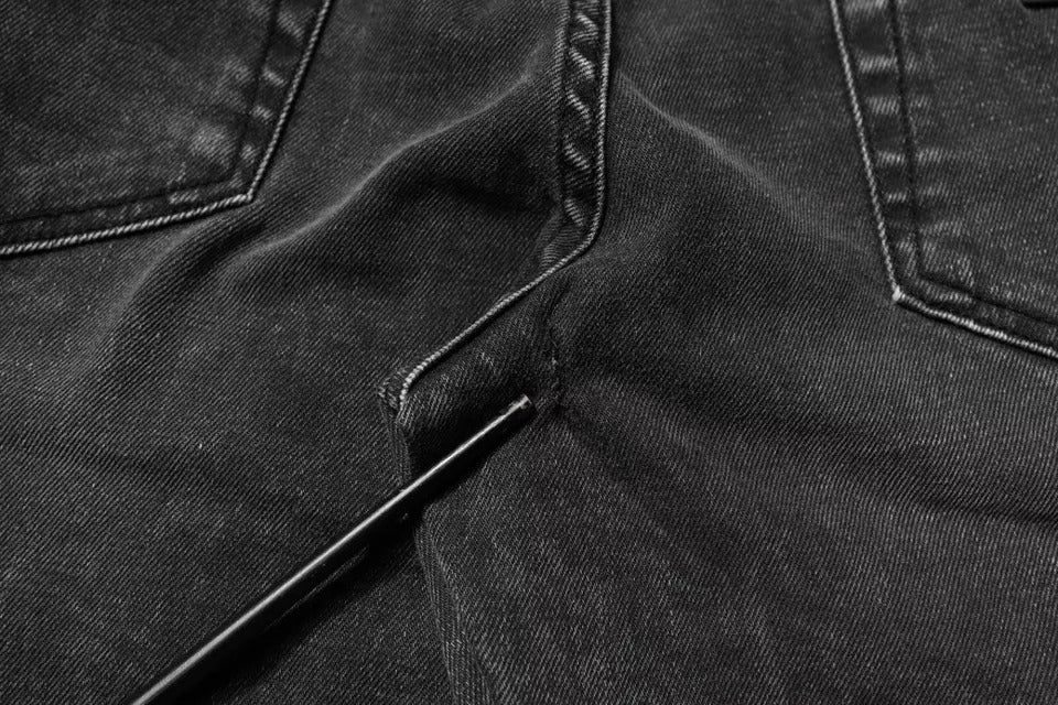 Dolce & Gabbana Black Logo Cotton Stretch Skinny Denim Men's Pants (Pre-Owned)