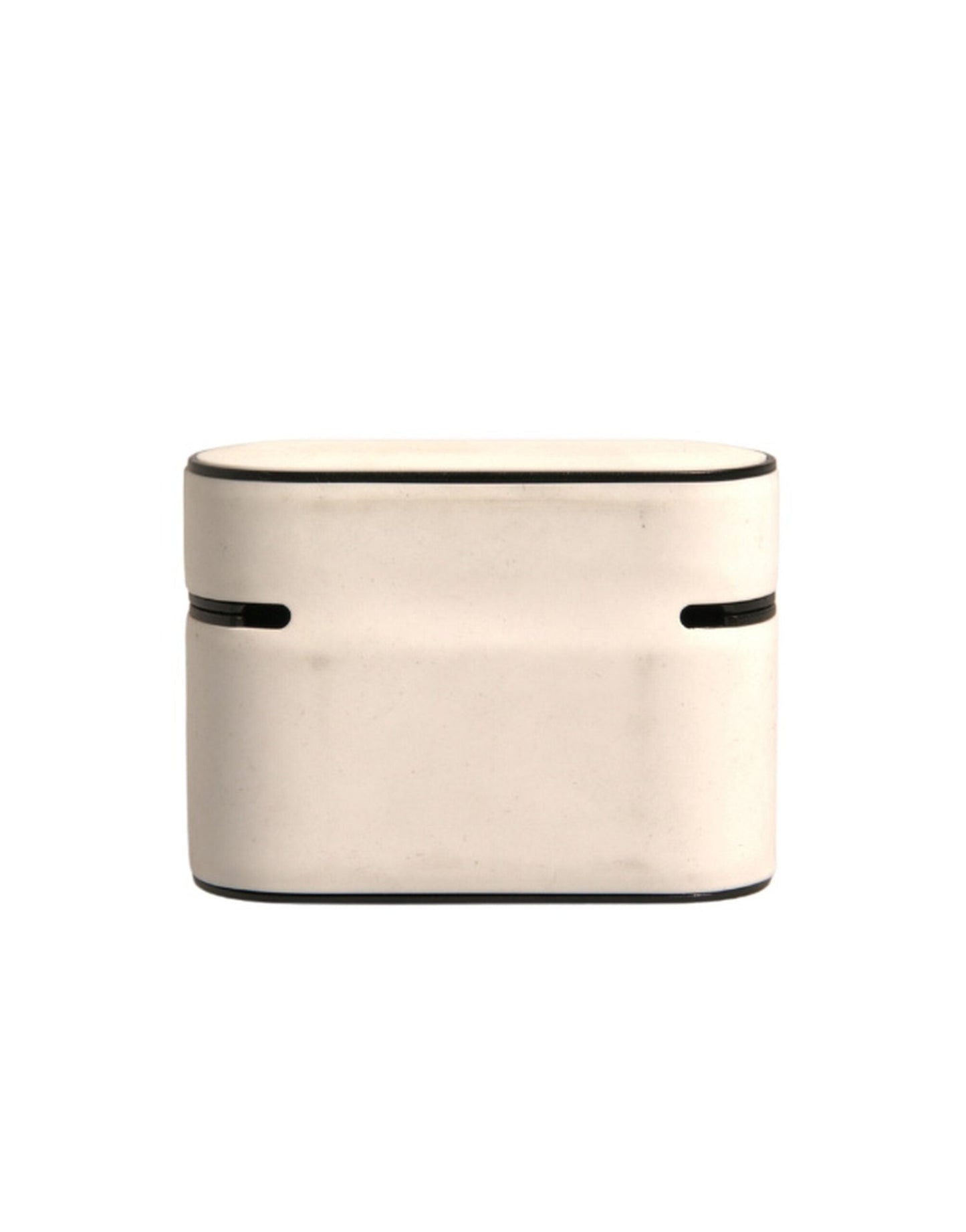 Dolce & Gabbana White PVC Embossed Logo Plaque Holder Airpods  Case