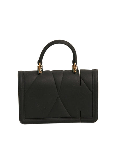 Dolce & Gabbana Black Silicone Devotion Heart Cover Hand Bag Airpod Women's Case (Pre-Owned)