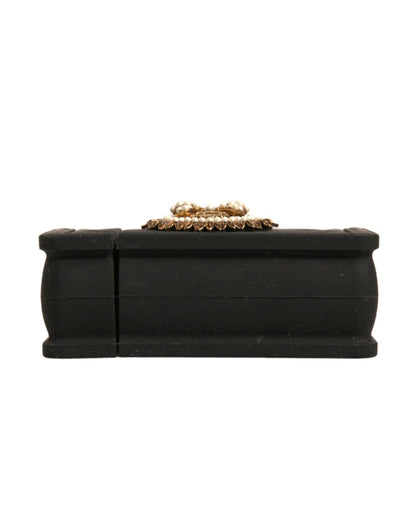 Dolce & Gabbana Black Silicone Devotion Heart Cover Hand Bag Airpod Women's Case (Pre-Owned)