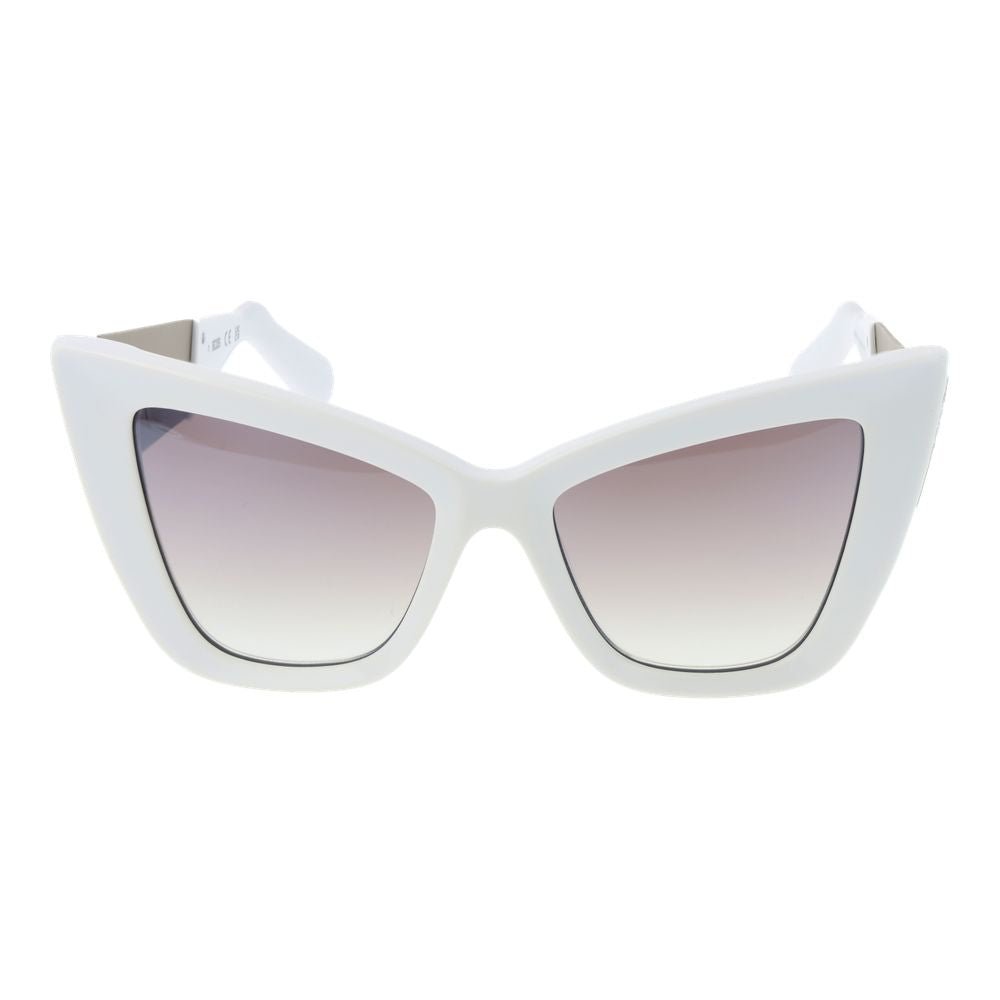 GCDS White Acetate Women's Sunglasses