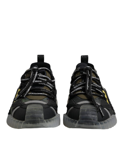 Dolce & Gabbana Black Green Camo NS1 Low Top Sneakers Men's Shoes (Pre-Owned)